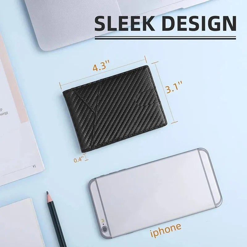 Ultra Thin Leather RFID Bifold Wallet