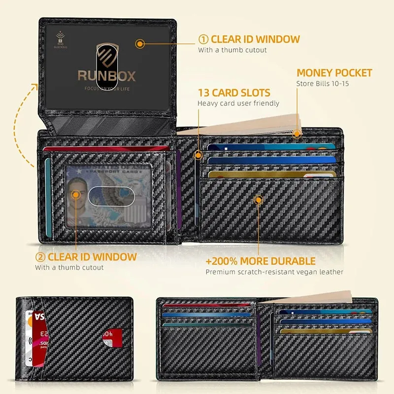 Ultra Thin RFID Leather Wallet