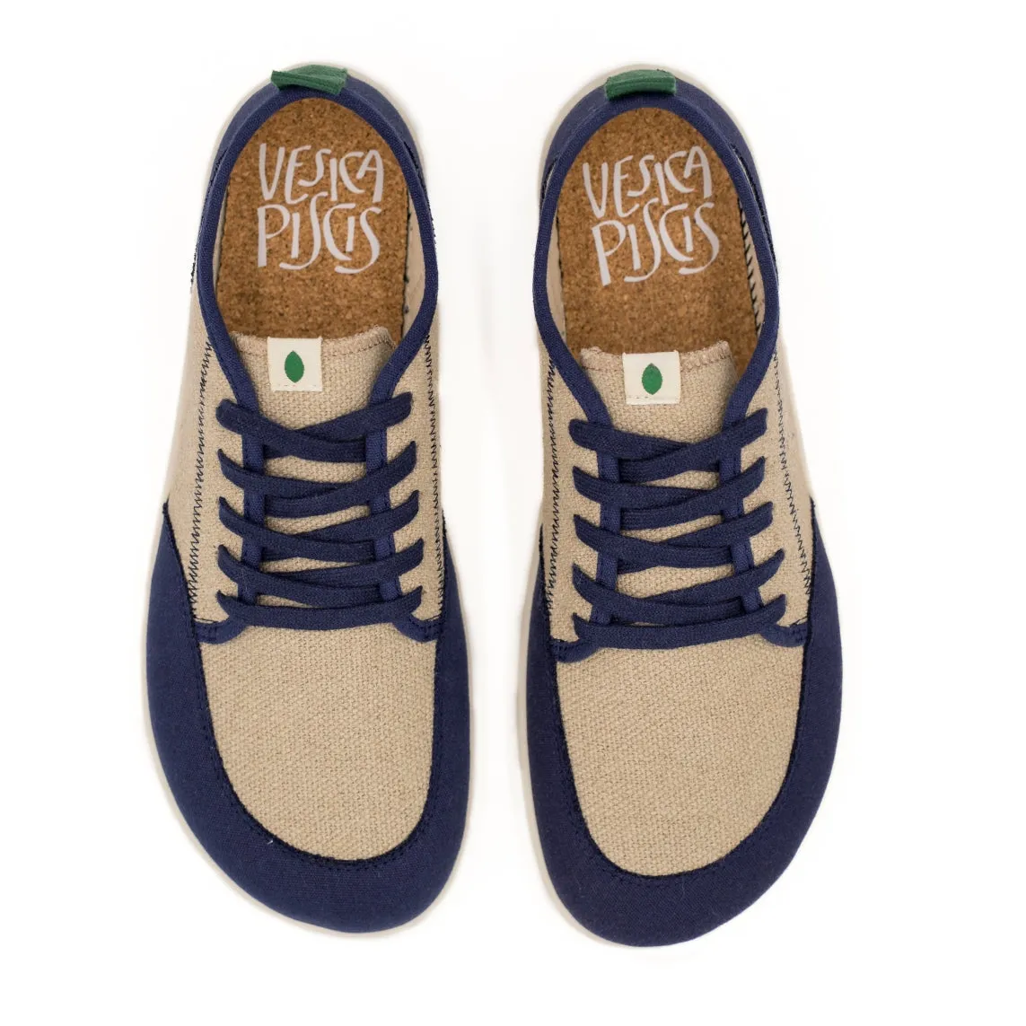 Vegan barefoot blue-linen TON019