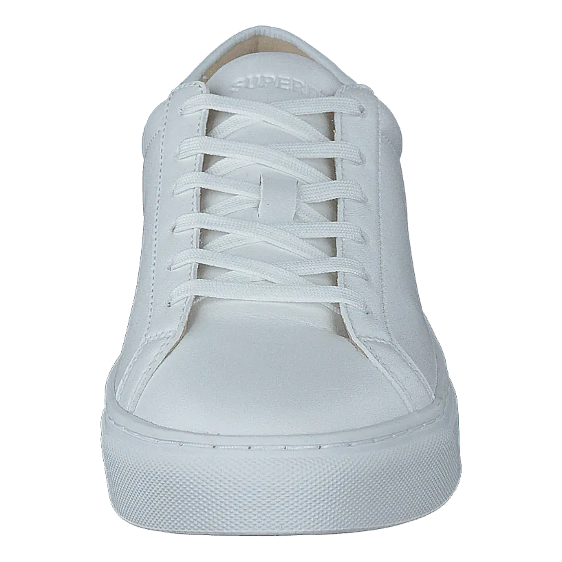 Vegan Retro Court Trainer White