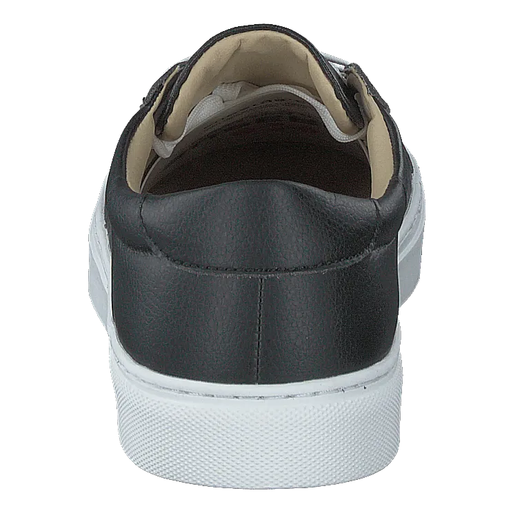 Vegan Sleek Court Trainer Black
