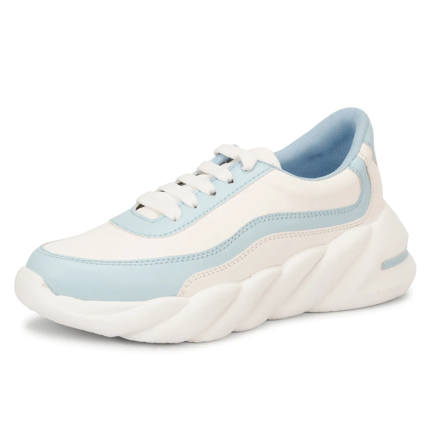Versatile & Fashionable 100% Vegan Leather Chunky Sole Sneakers