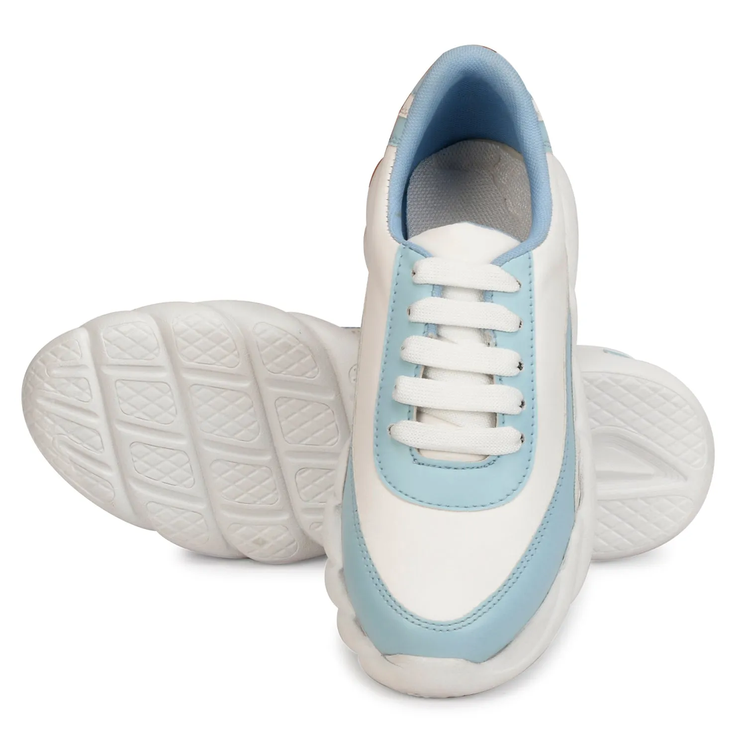 Versatile & Fashionable 100% Vegan Leather Chunky Sole Sneakers