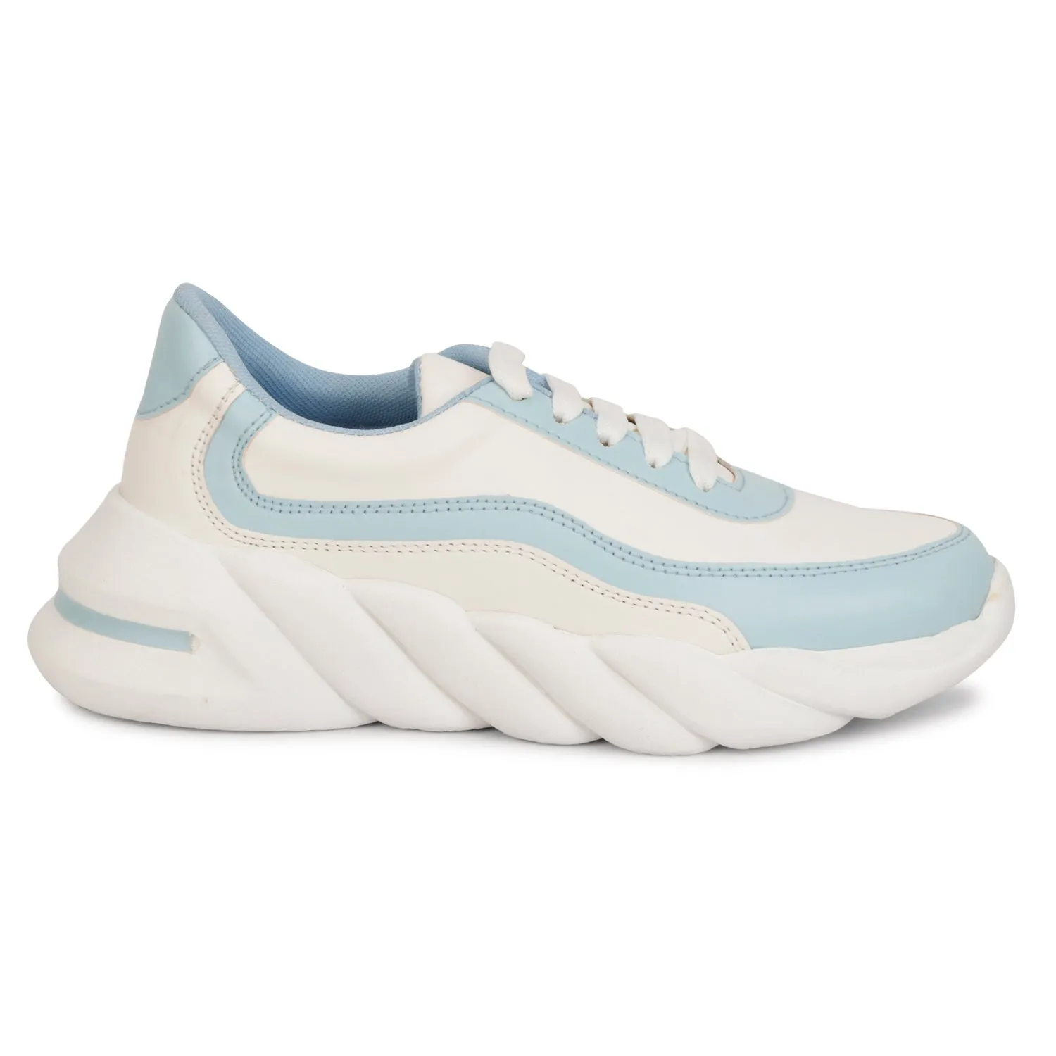 Versatile & Fashionable 100% Vegan Leather Chunky Sole Sneakers