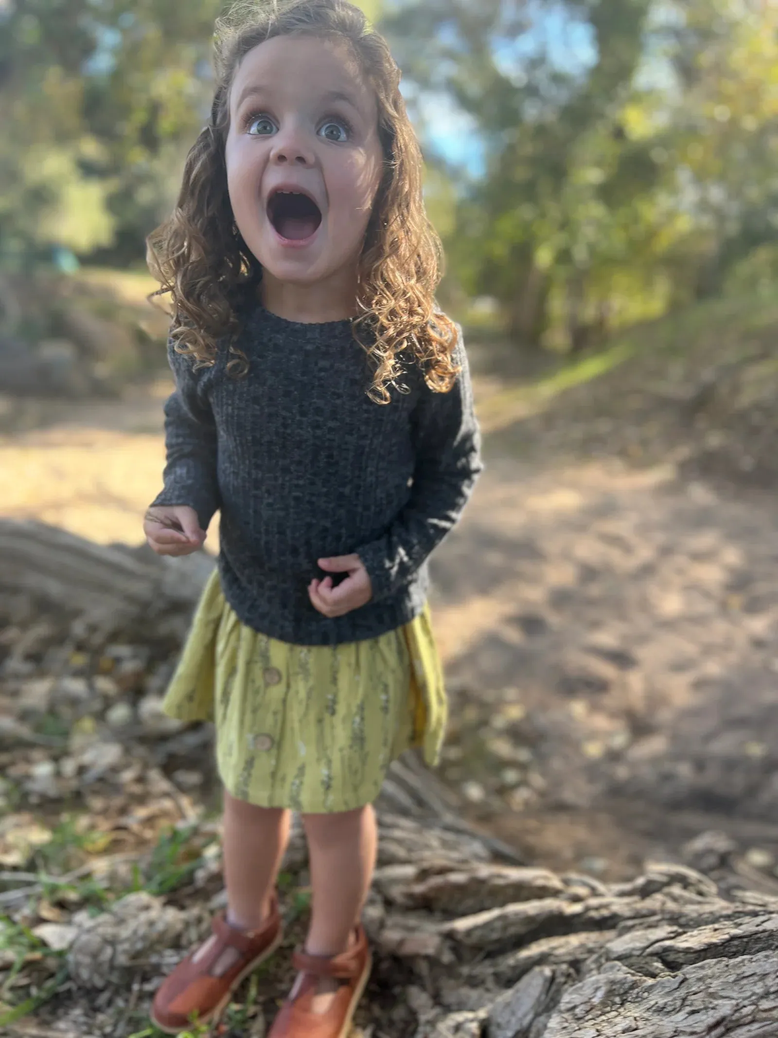 Vignette “Nikki” Ribbed Long Sleeved Tee in Charcoal: Size 8-16 Years