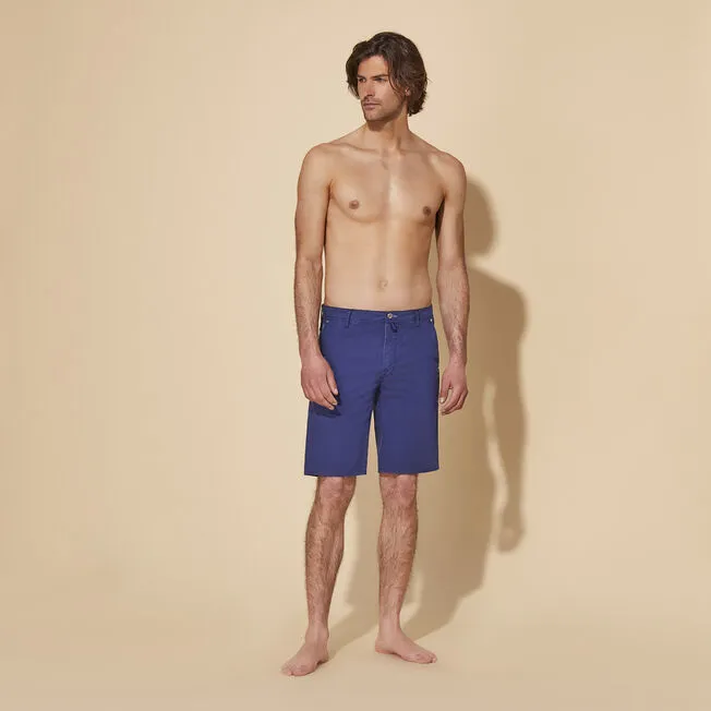 VILEBREQUIN Men Tencel Bermuda Shorts Solid
