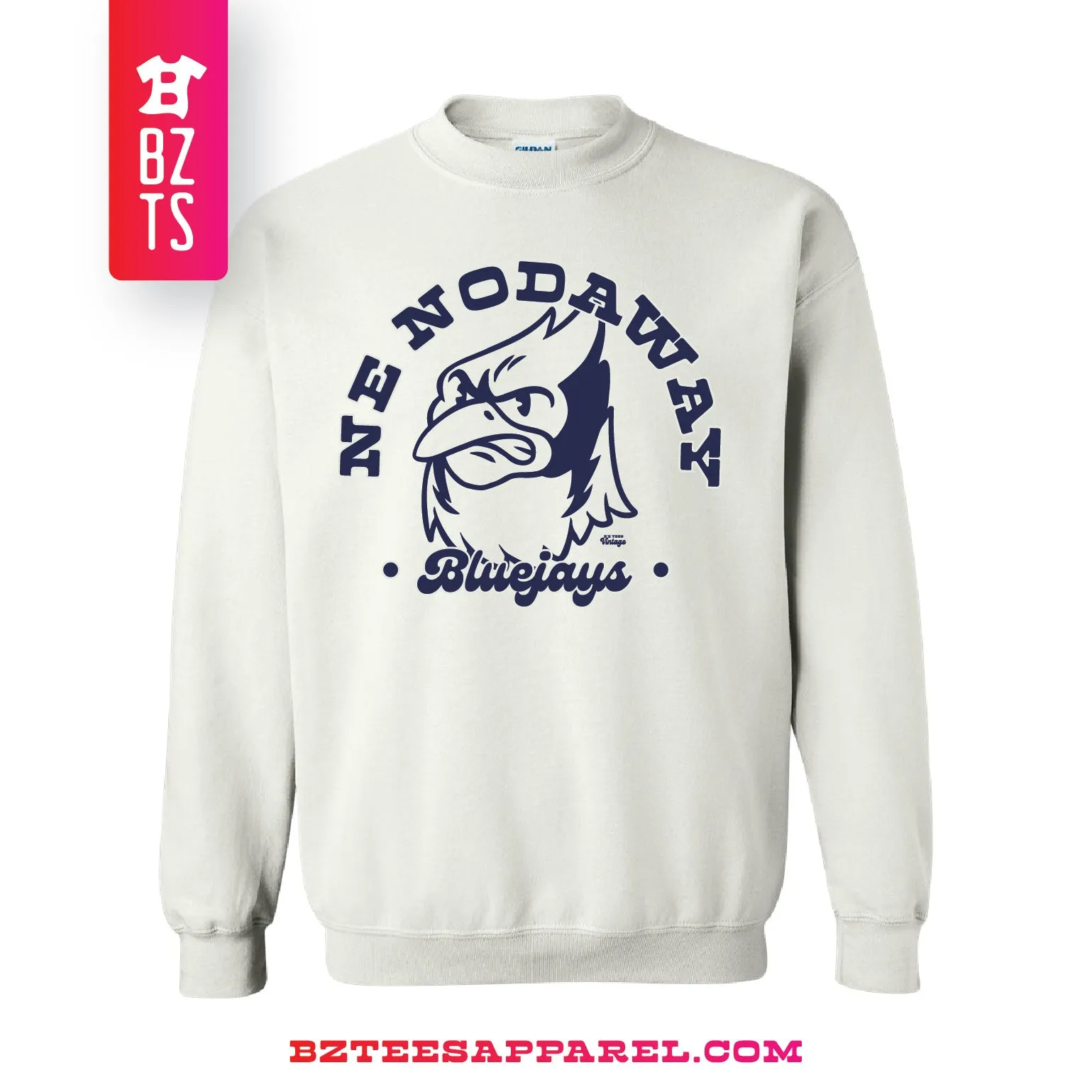 Vintage Bluejays White Crewneck
