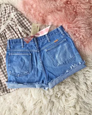 Vintage Cuffed Denim Shorts