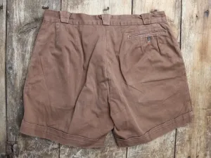 Vintage French cotton shorts - 1960s hiking - 33” x 5”