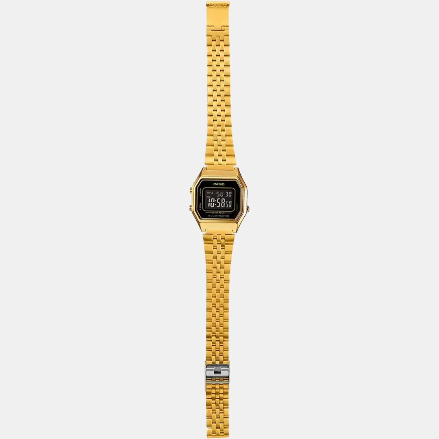 Vintage Women's Gold Digital Stainless Steel Watch D205 - LA680WGA-1BDF