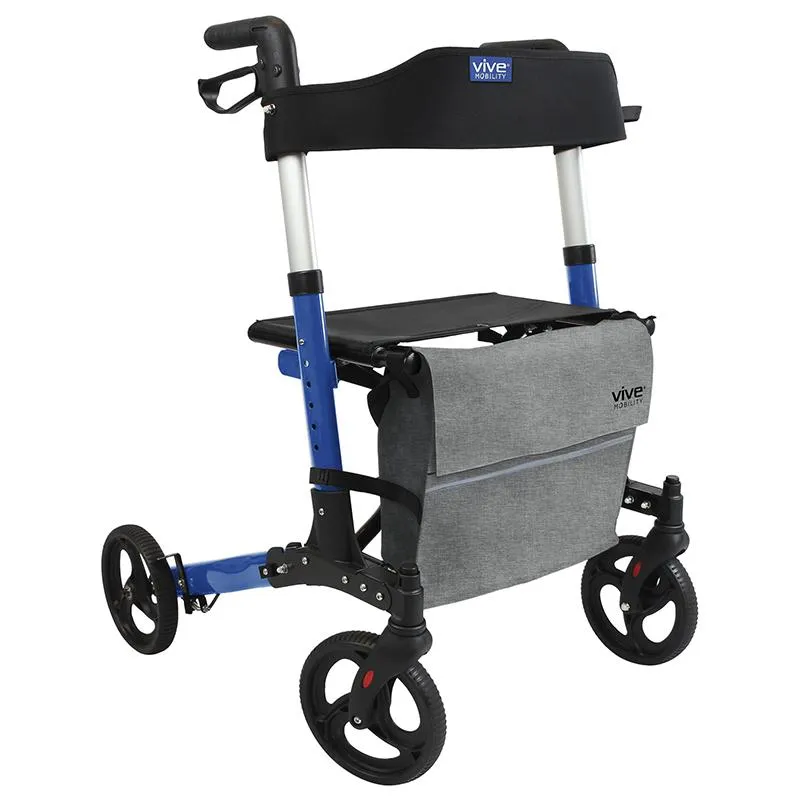 Vive Mobility Walker Rollator - Lightweight Foldable Walking Transport