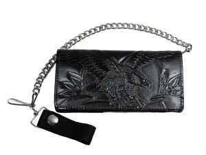 VT341-41 Long Bi-Fold Chain Wallet- Eagle