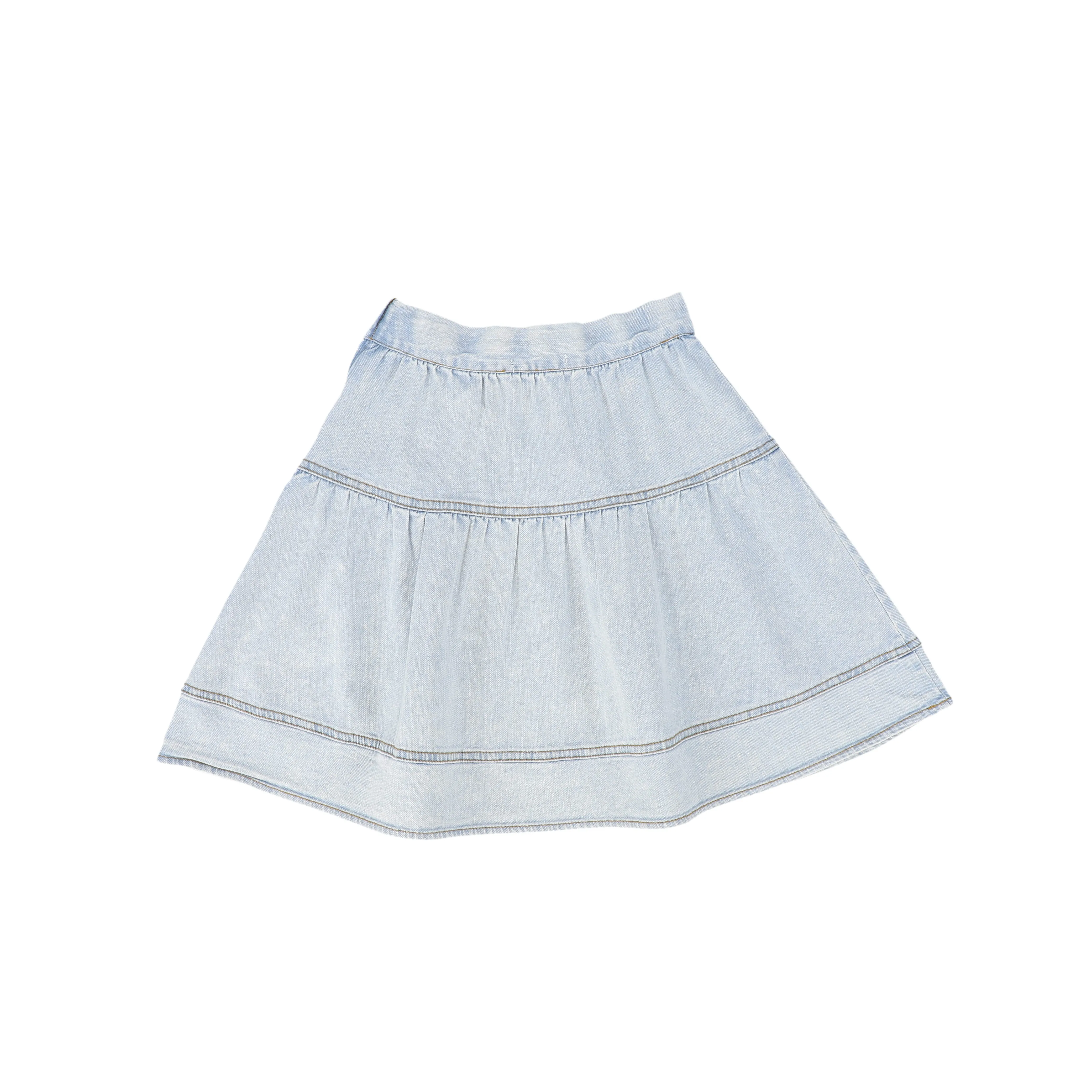 Waisted Denim Skirt