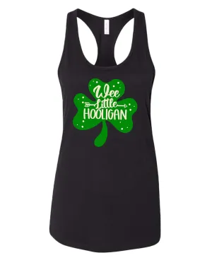 We little hooligan tank top women racerback st patrick's day tank top