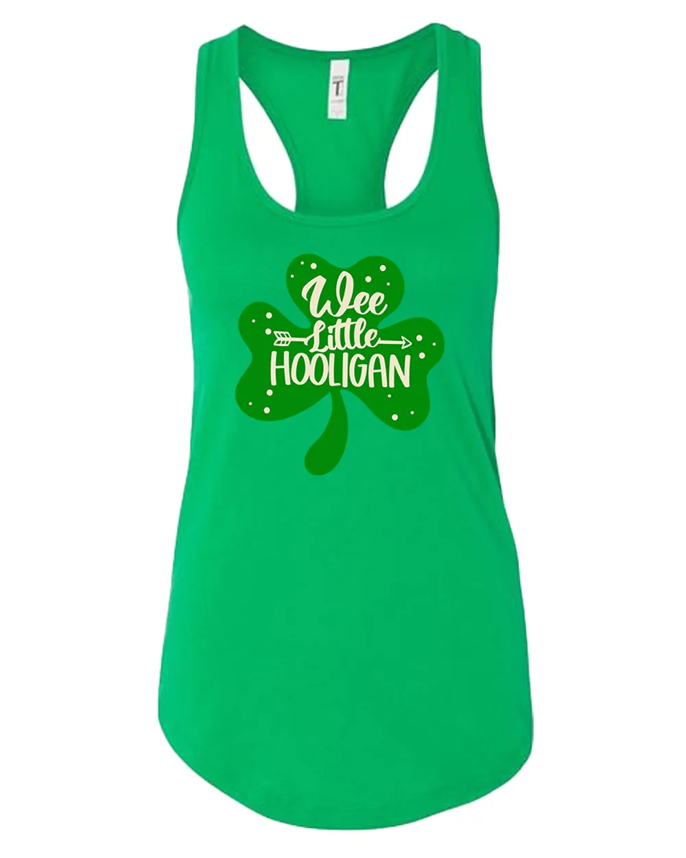 We little hooligan tank top women racerback st patrick's day tank top