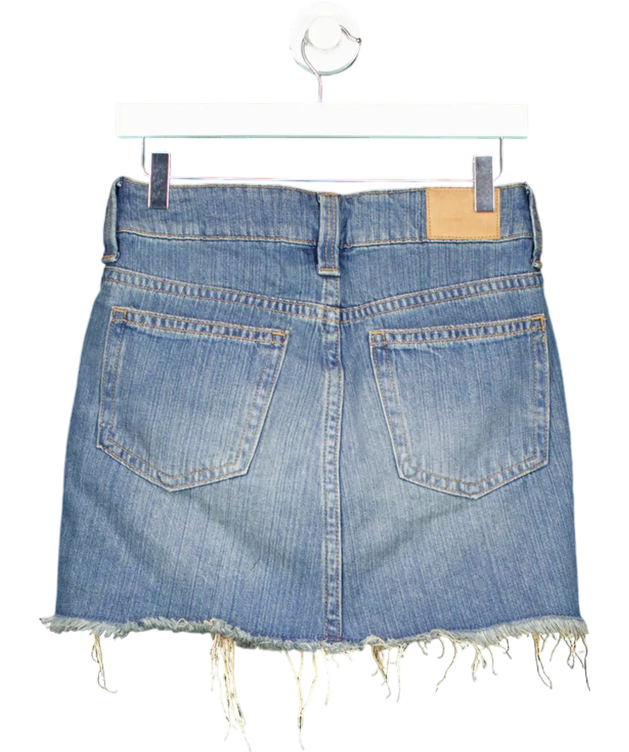 Weekday Denim Skirt In Blue UK 8