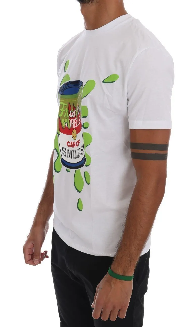 White Cotton Can Of Smiles T-Shirt