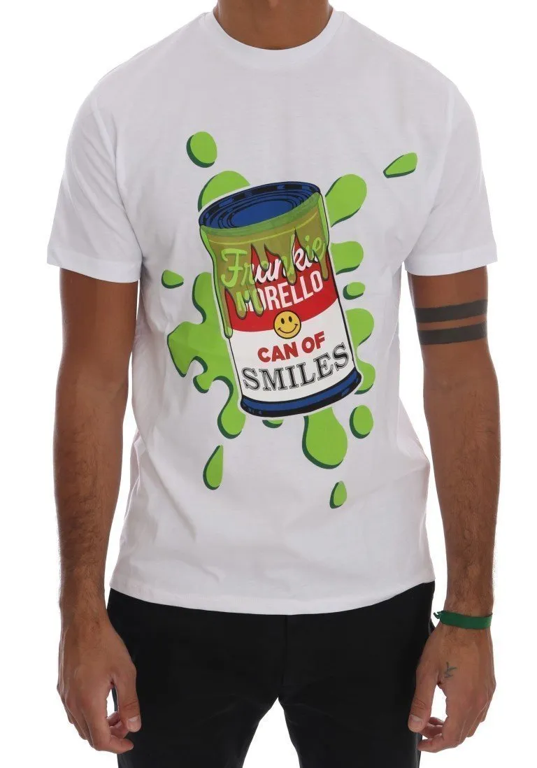 White Cotton Can Of Smiles T-Shirt