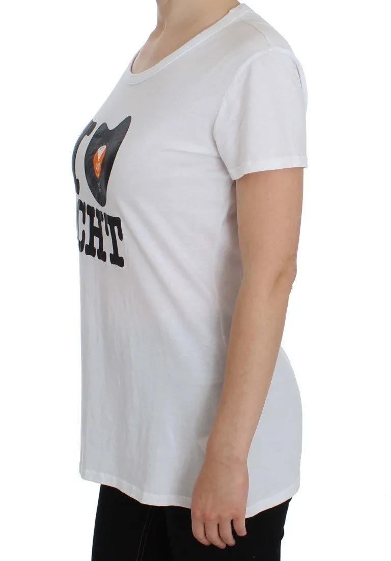 White Cotton Crewneck T-shirt