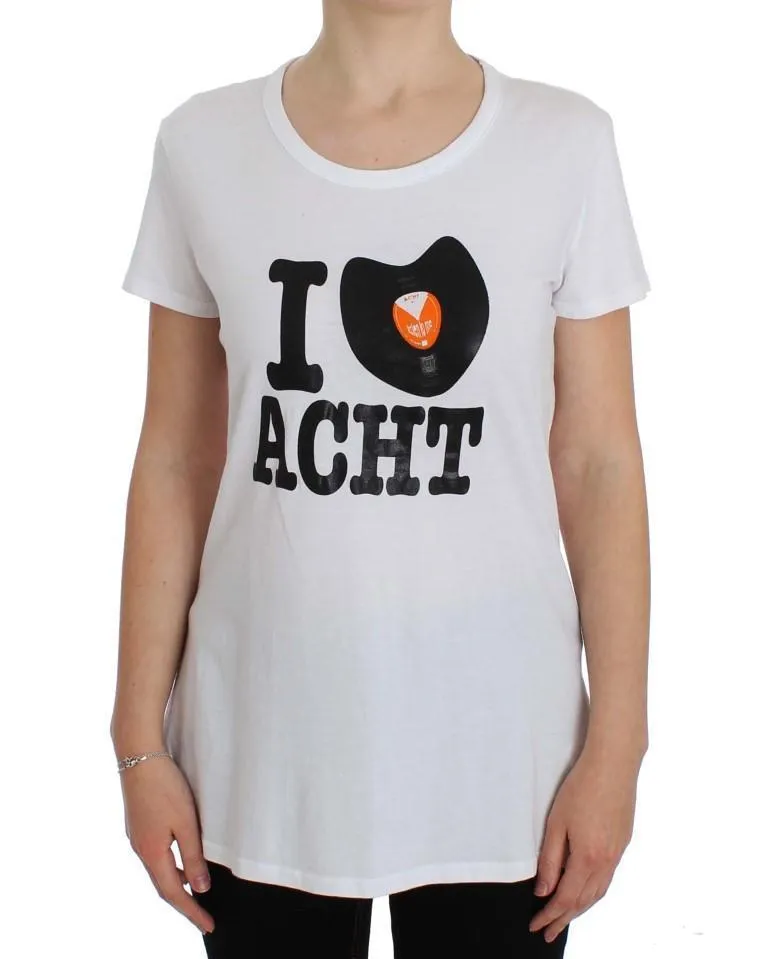White Cotton Crewneck T-shirt