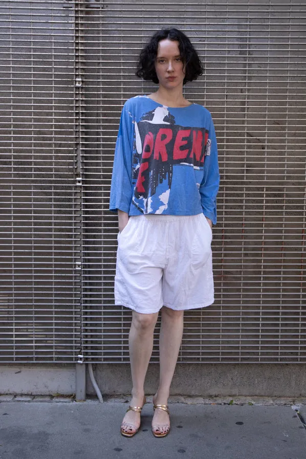 WHITE COTTON SHORTS