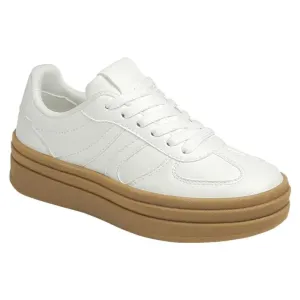 White Platform Sneakers