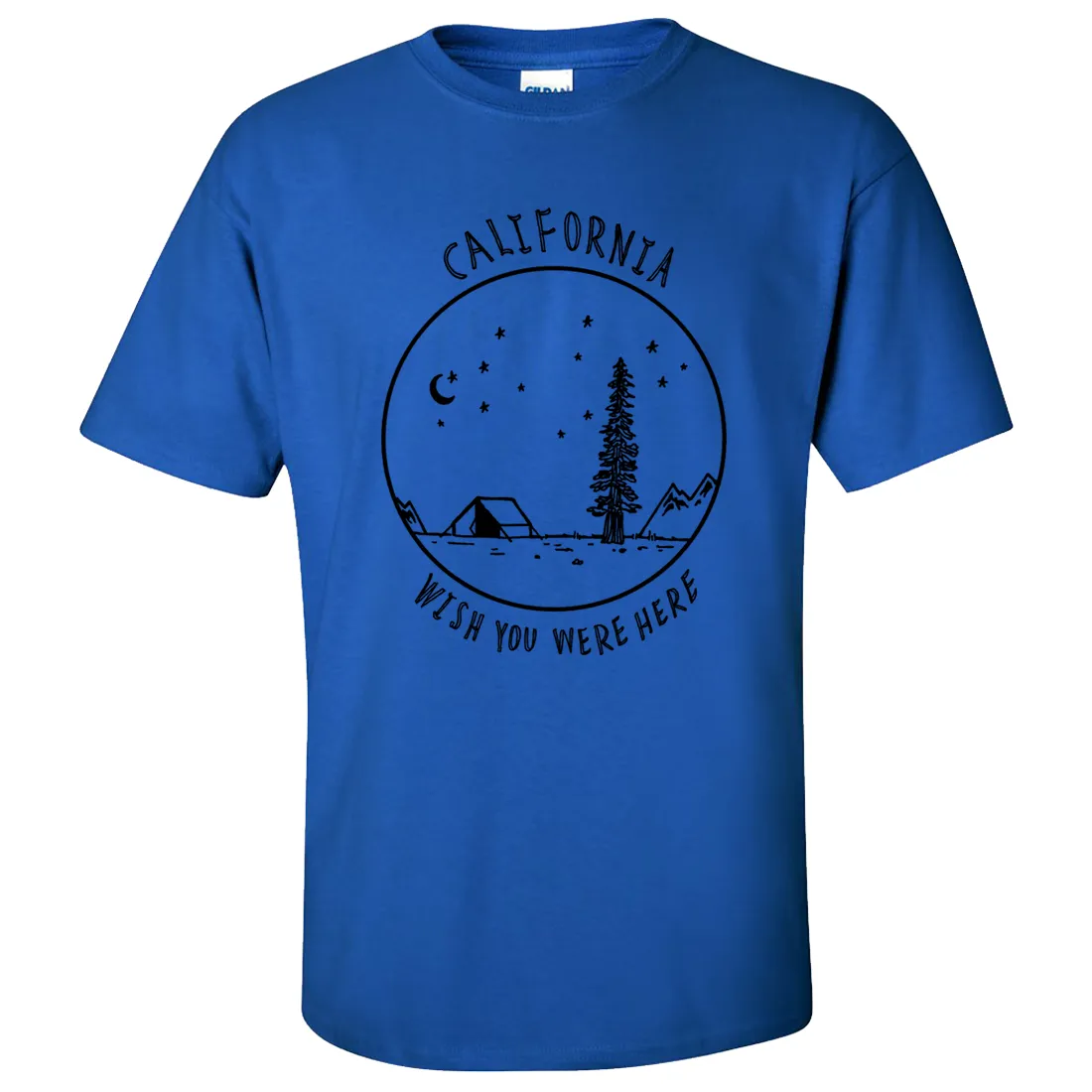 Wish You Were Here Black Print Asst Colors T-shirt/tee