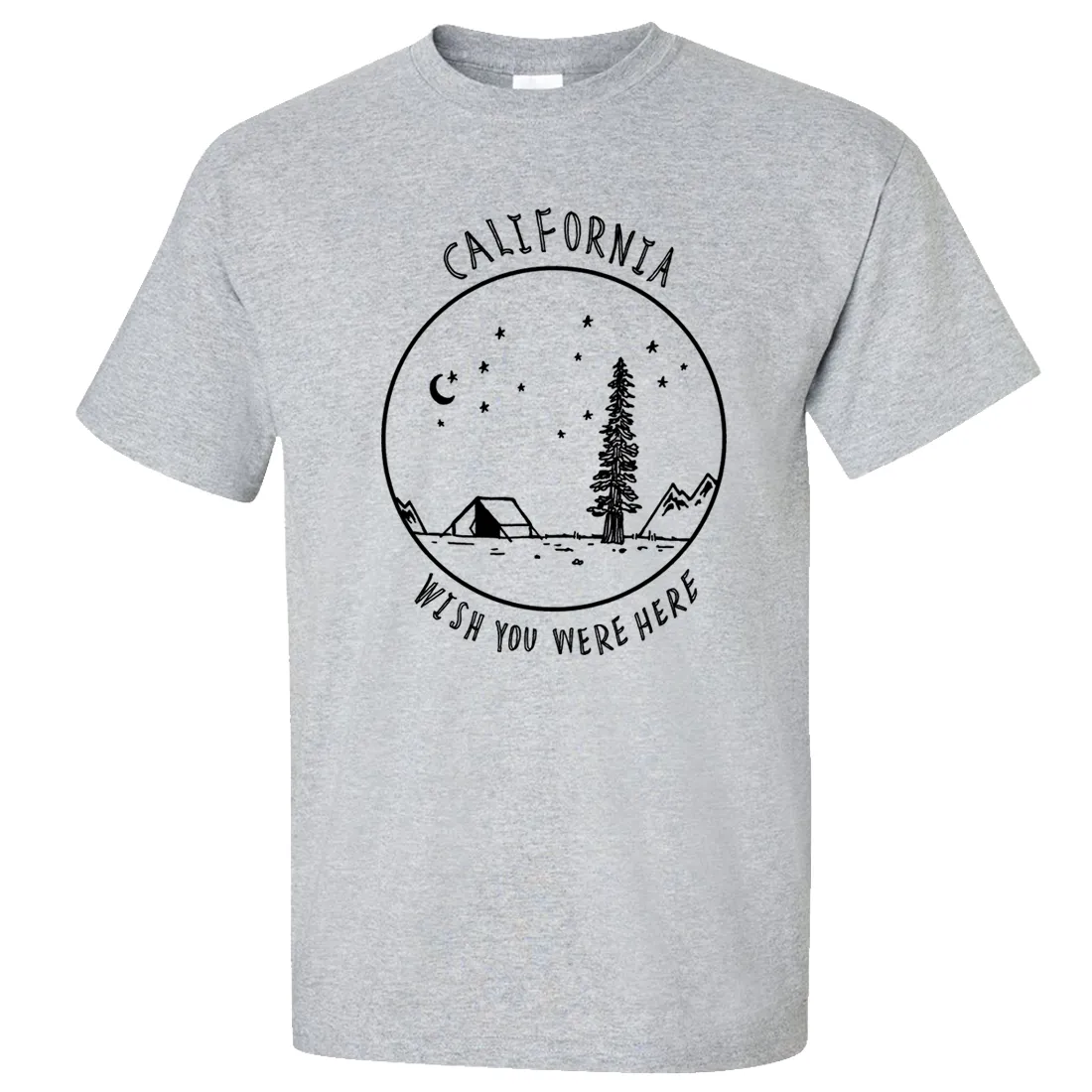 Wish You Were Here Black Print Asst Colors T-shirt/tee