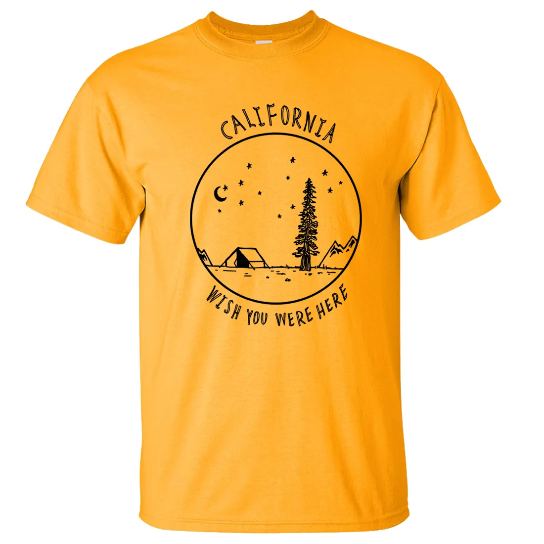 Wish You Were Here Black Print Asst Colors T-shirt/tee