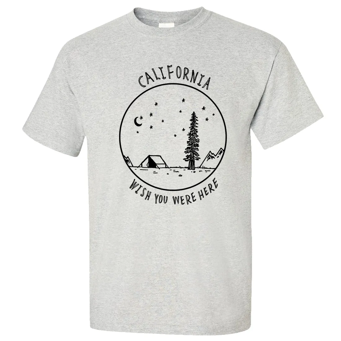 Wish You Were Here Black Print Asst Colors T-shirt/tee