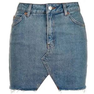 Women Casual Denim Skirt Washed A-lineskirt Jean Short Skirt