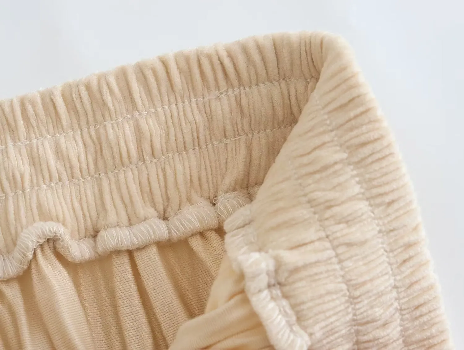 Women Smocked Elastic High-Rise Midi Skirt