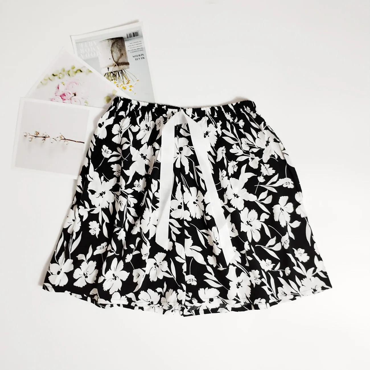 Women's Cotton Silk Shorts Plus Size Homewear Beach Pants