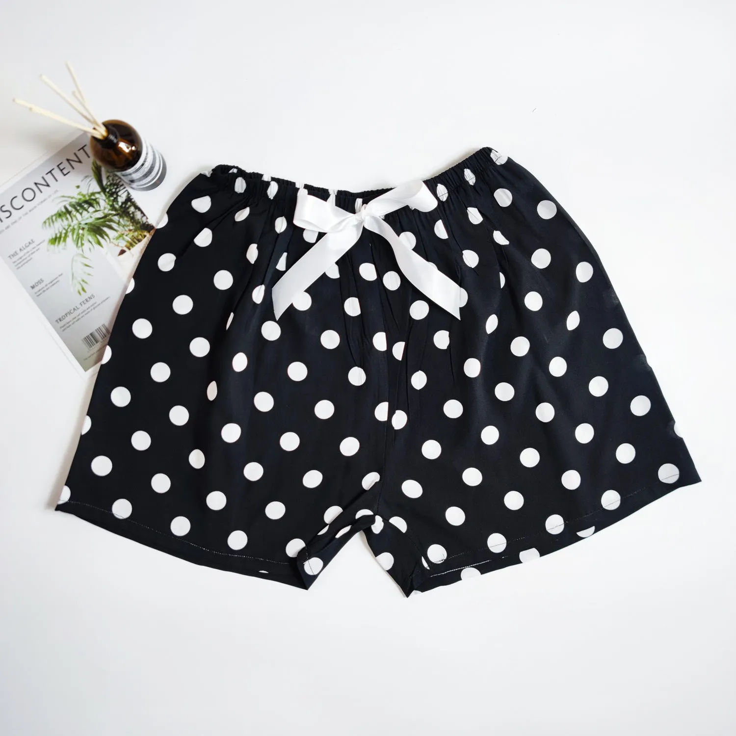 Women's Cotton Silk Shorts Plus Size Homewear Beach Pants