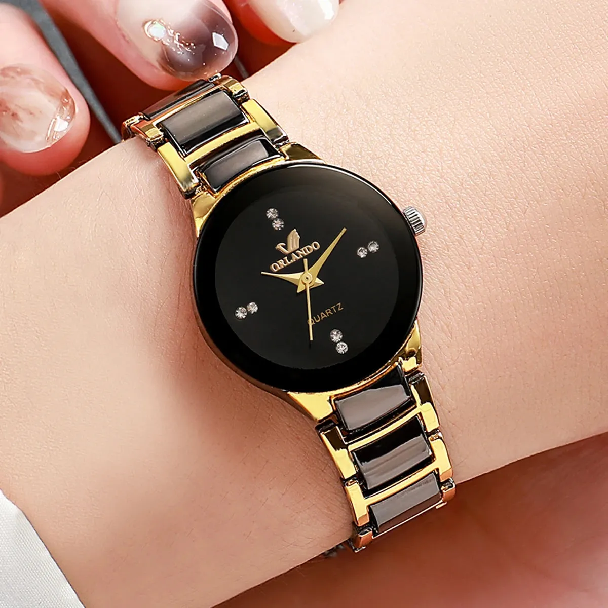 Women's Rhinestone Watch Stainless Steel