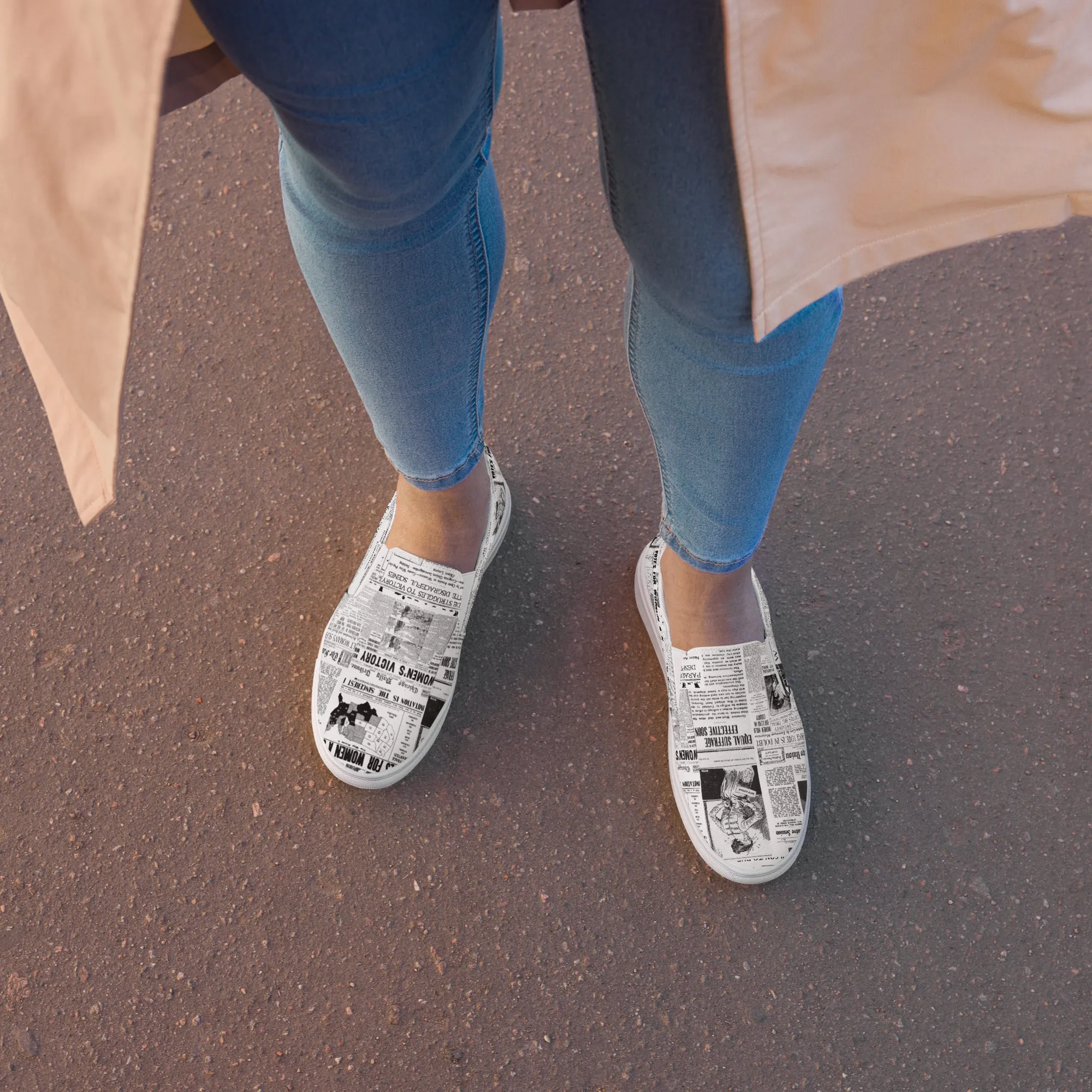 Women's Suffrage Women’s slip-on canvas shoes