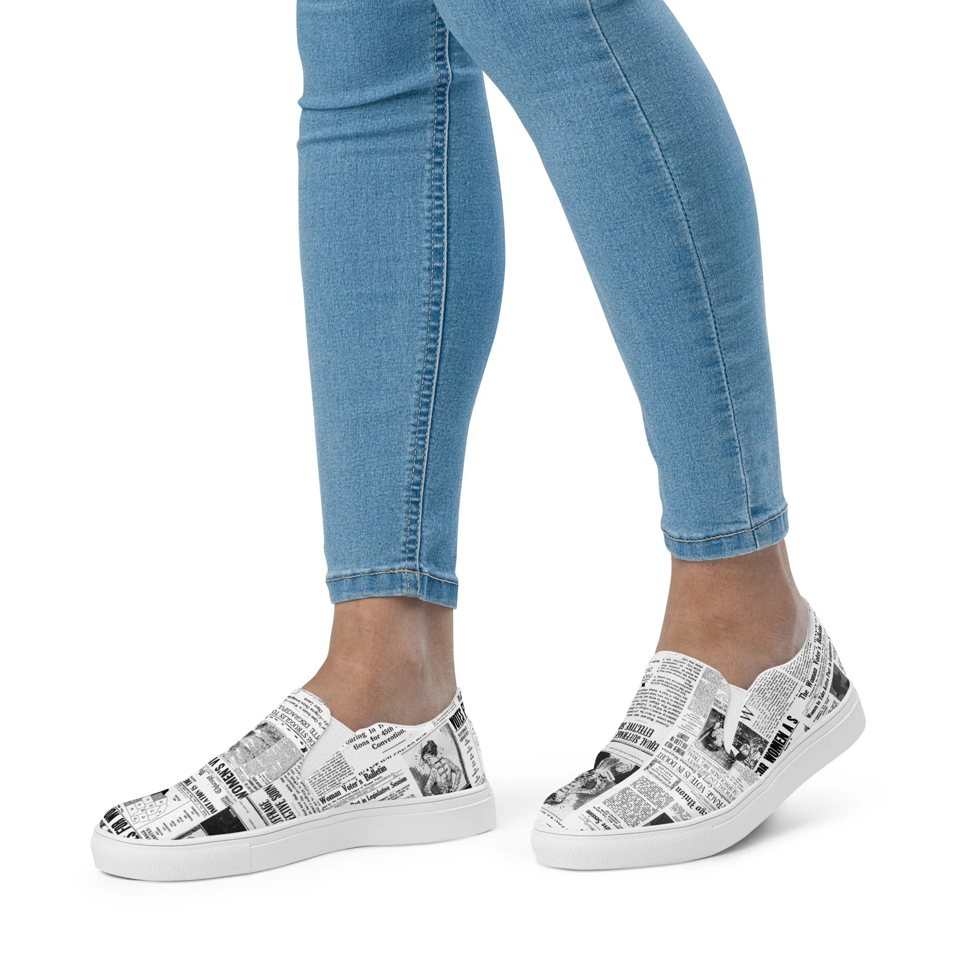 Women's Suffrage Women’s slip-on canvas shoes