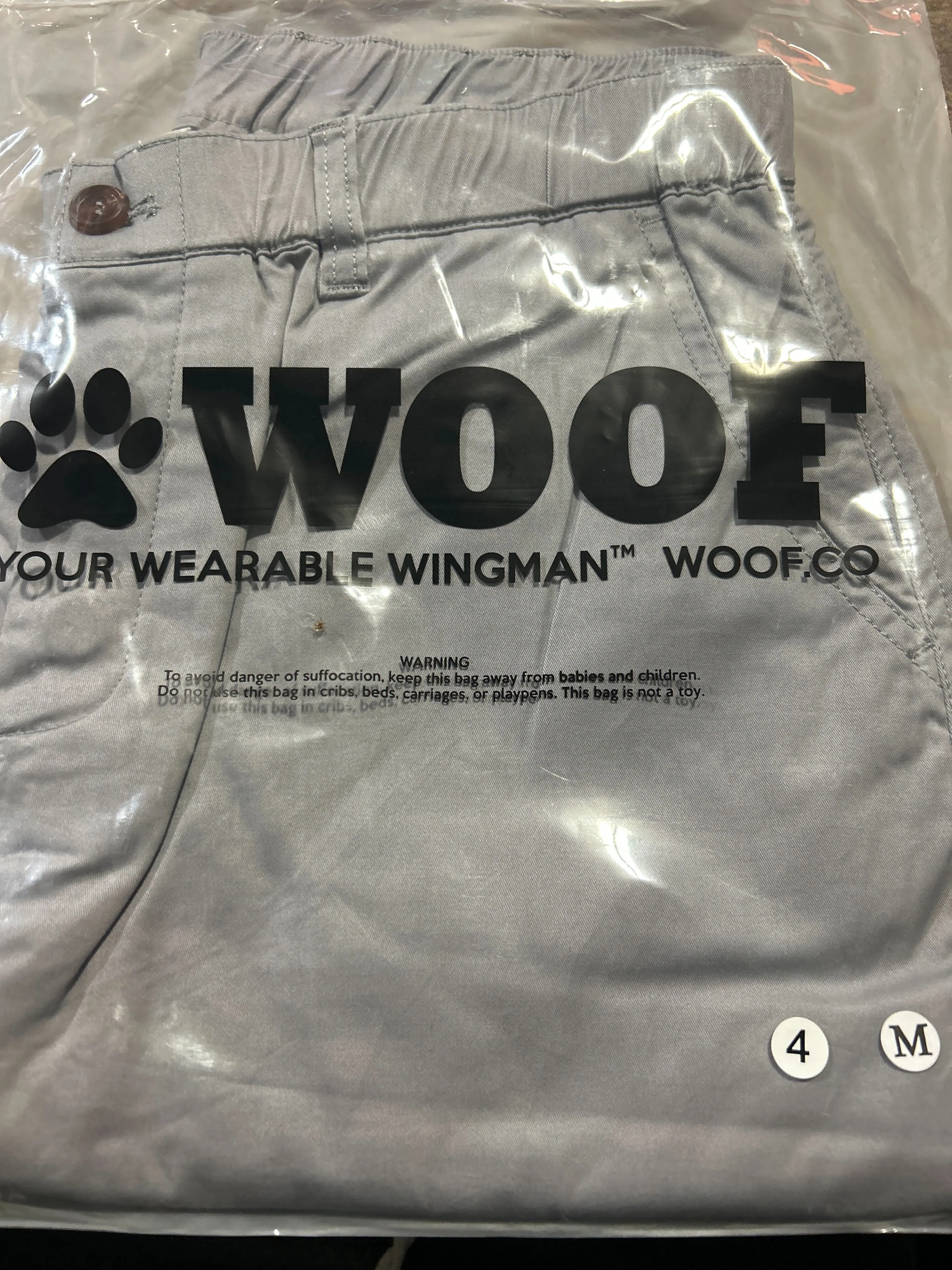 WOOF Commando-Safe Mesh-Lined Men's Short Chino Shorts - 4 inch - Head Honchos,m