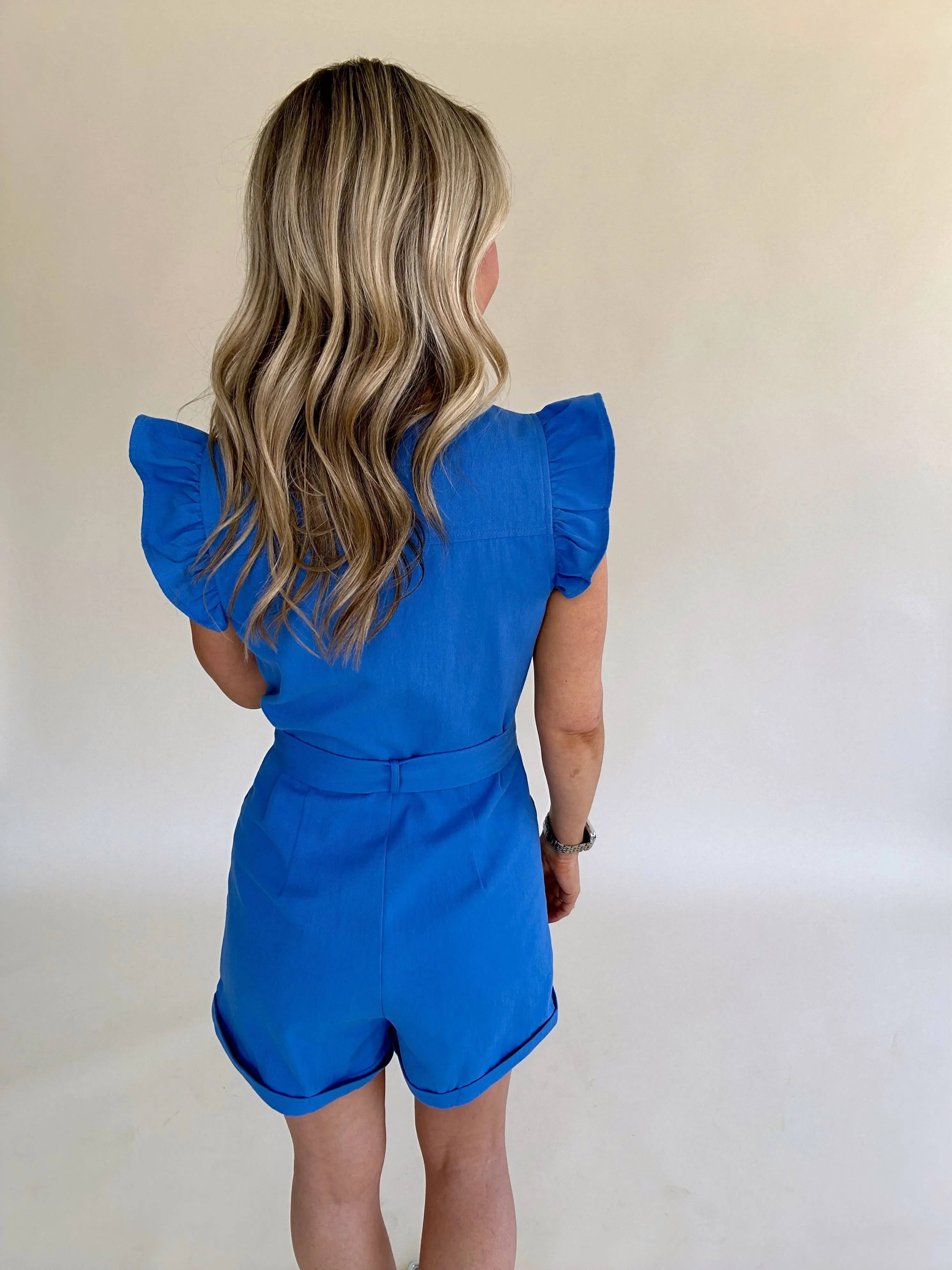 Worth Your While Ruffled Romper