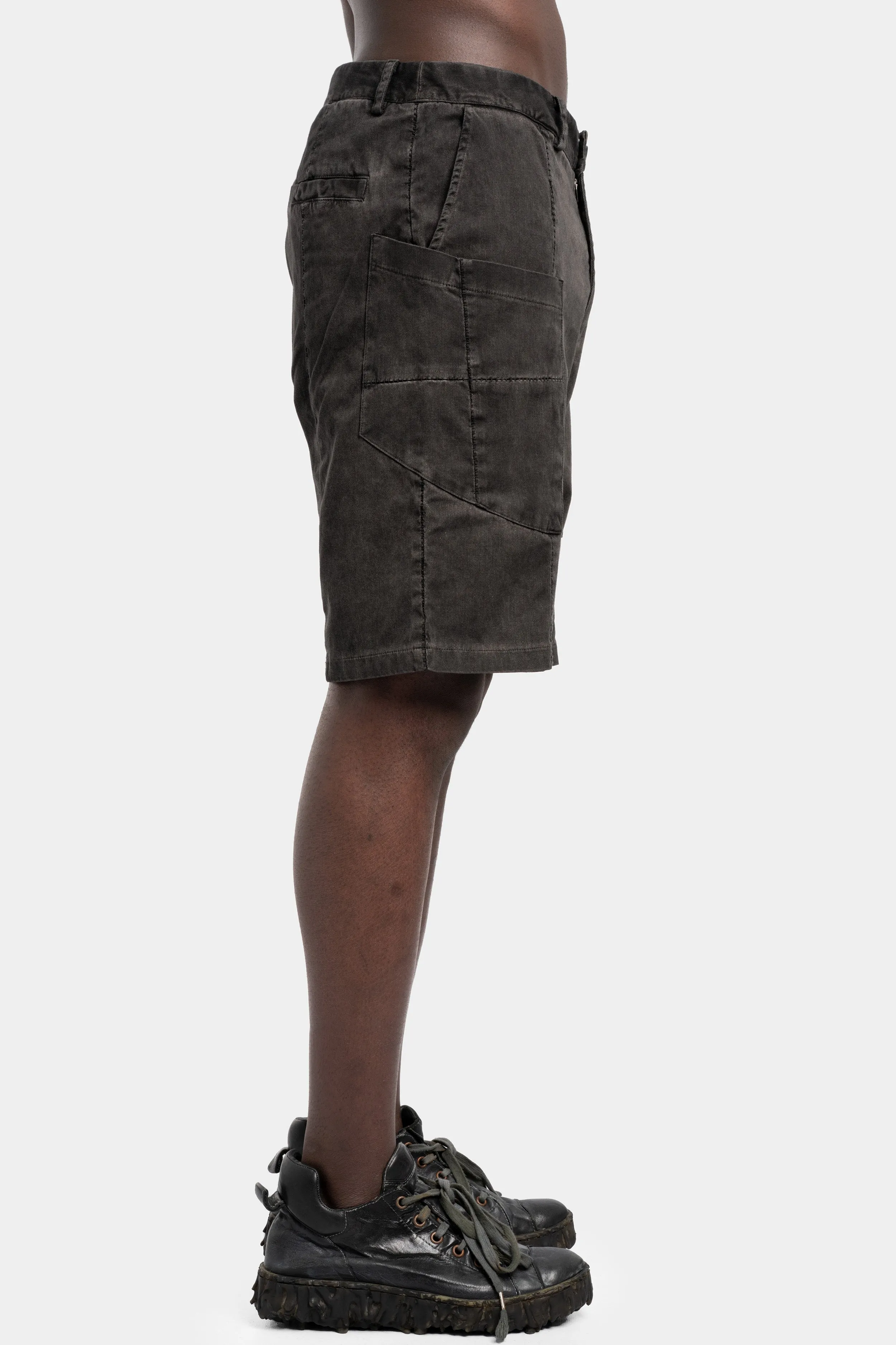 Woven cotton shorts, Antra wash