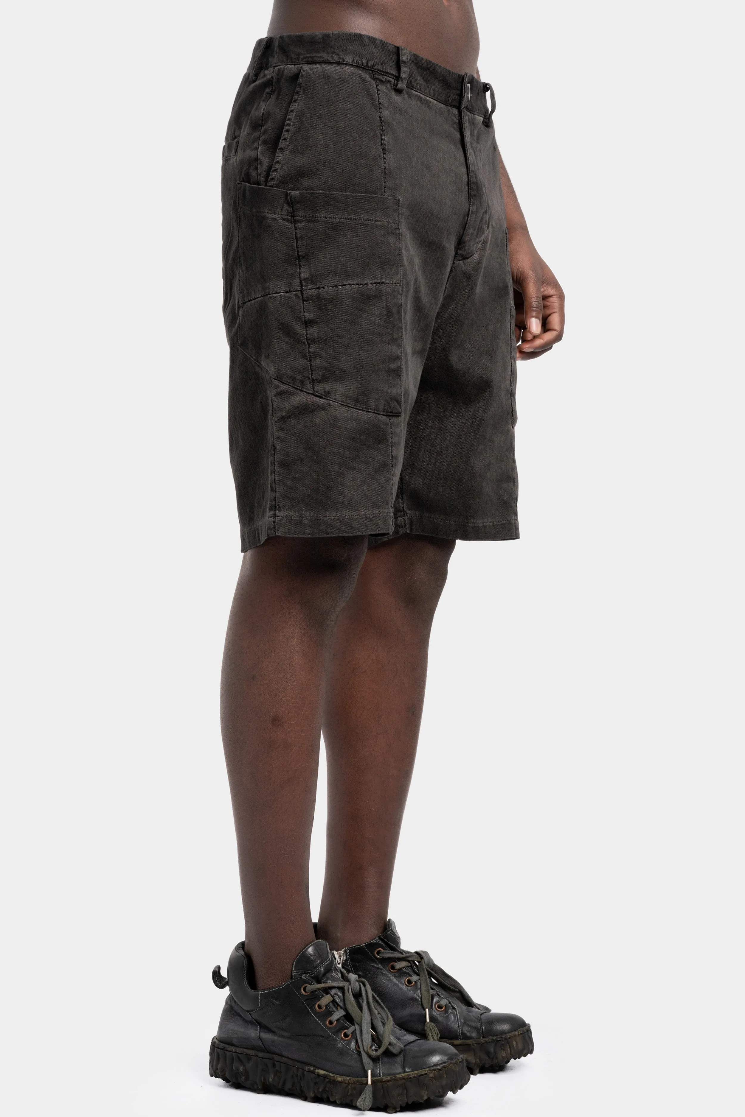 Woven cotton shorts, Antra wash