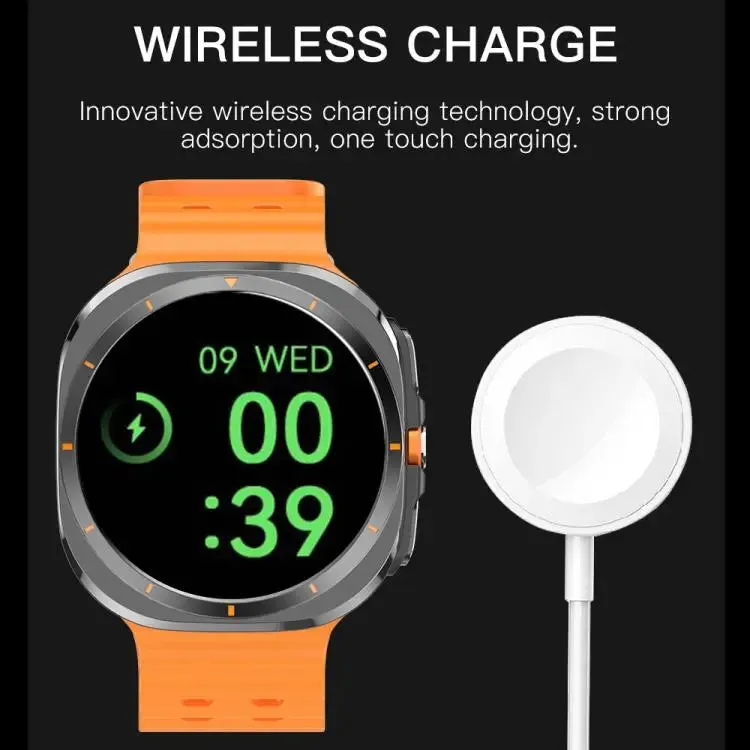 X7 1.51 inch IPS Screen Bluetooth Smart Watch Supports Healthy Monitoring(Black)