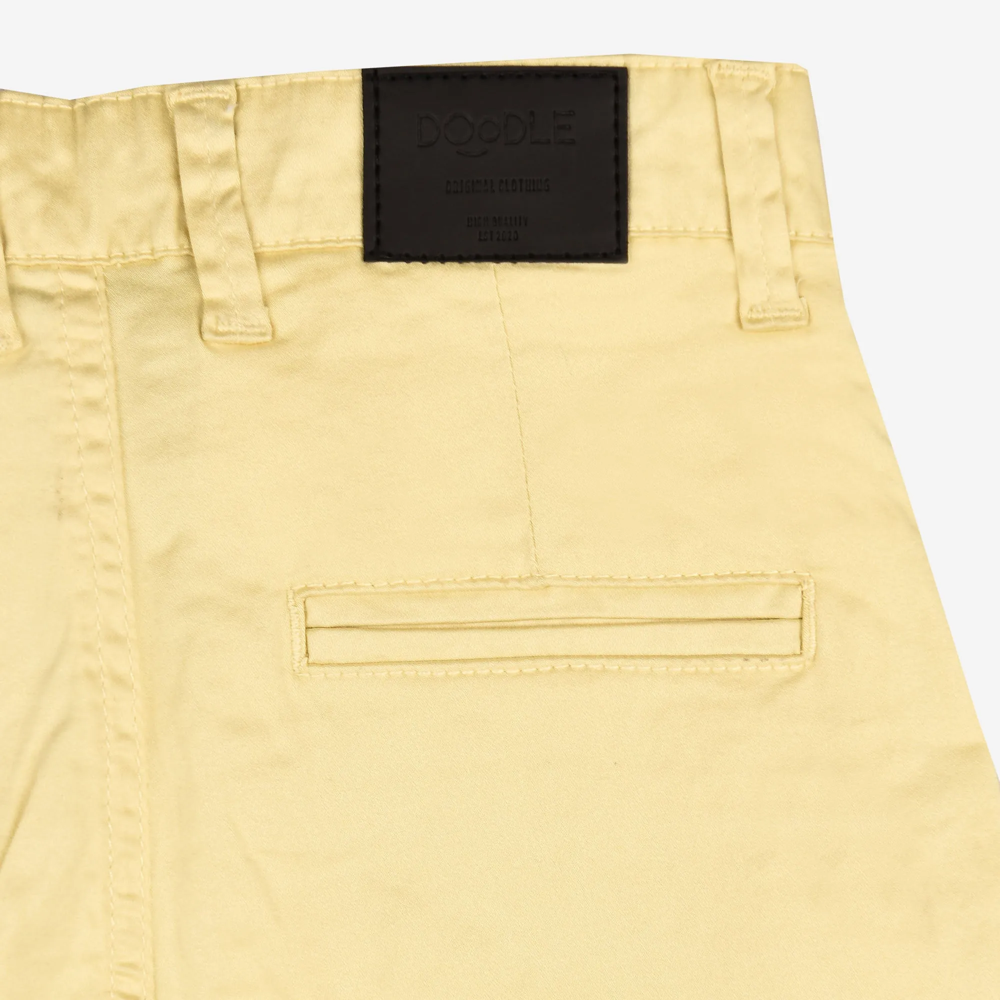 Yellow Cotton Shorts