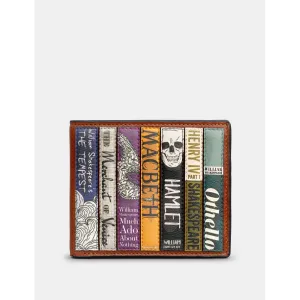 Yoshi Shakespeare Bookworm Brown Leather Wallet