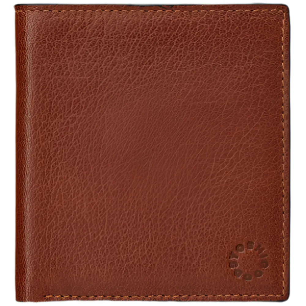 Yoshi Two Fold North South Brown Leather Wallet
