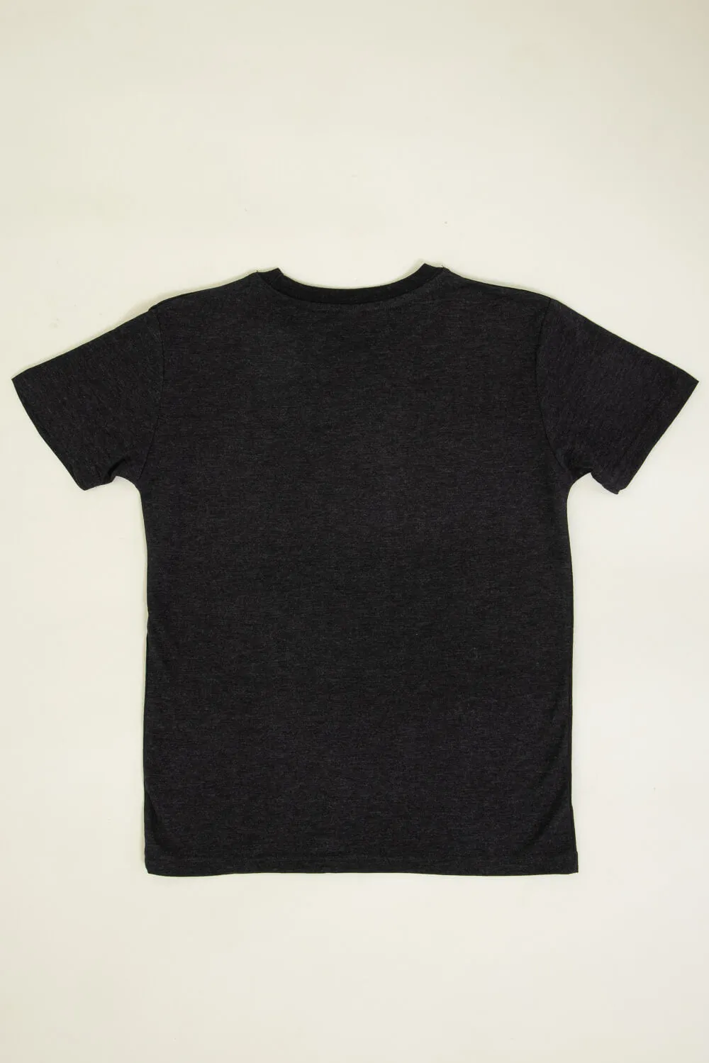 Youth Basic Crewneck T-Shirt for Boys in Black Heather | 9003-BLKHTHR