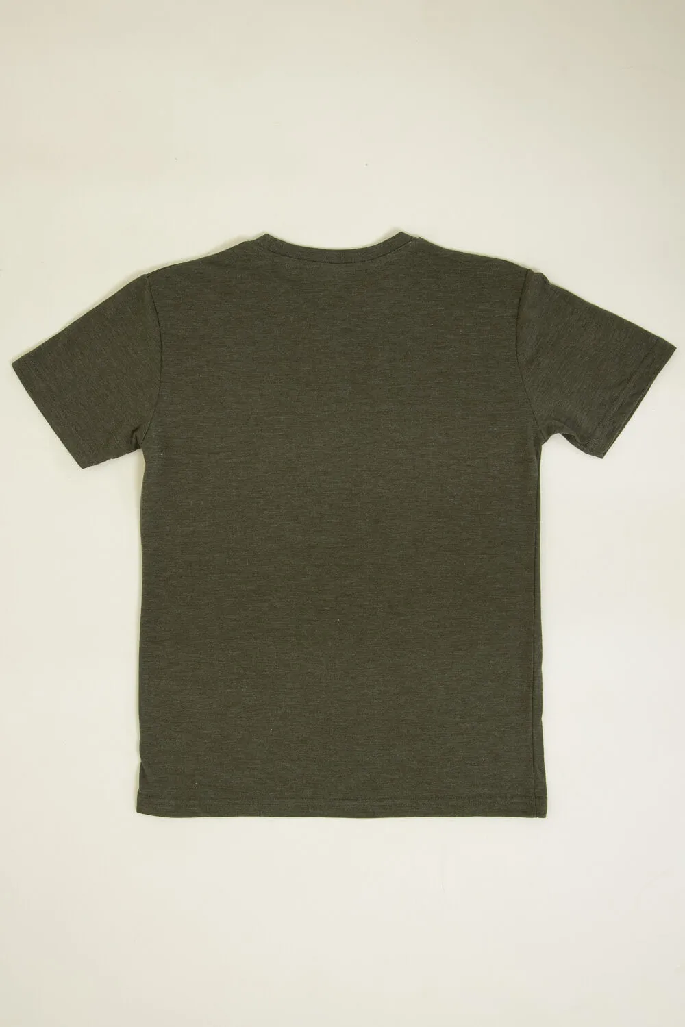 Youth Basic Crewneck T-Shirt for Boys in Green | 9003-GREEN