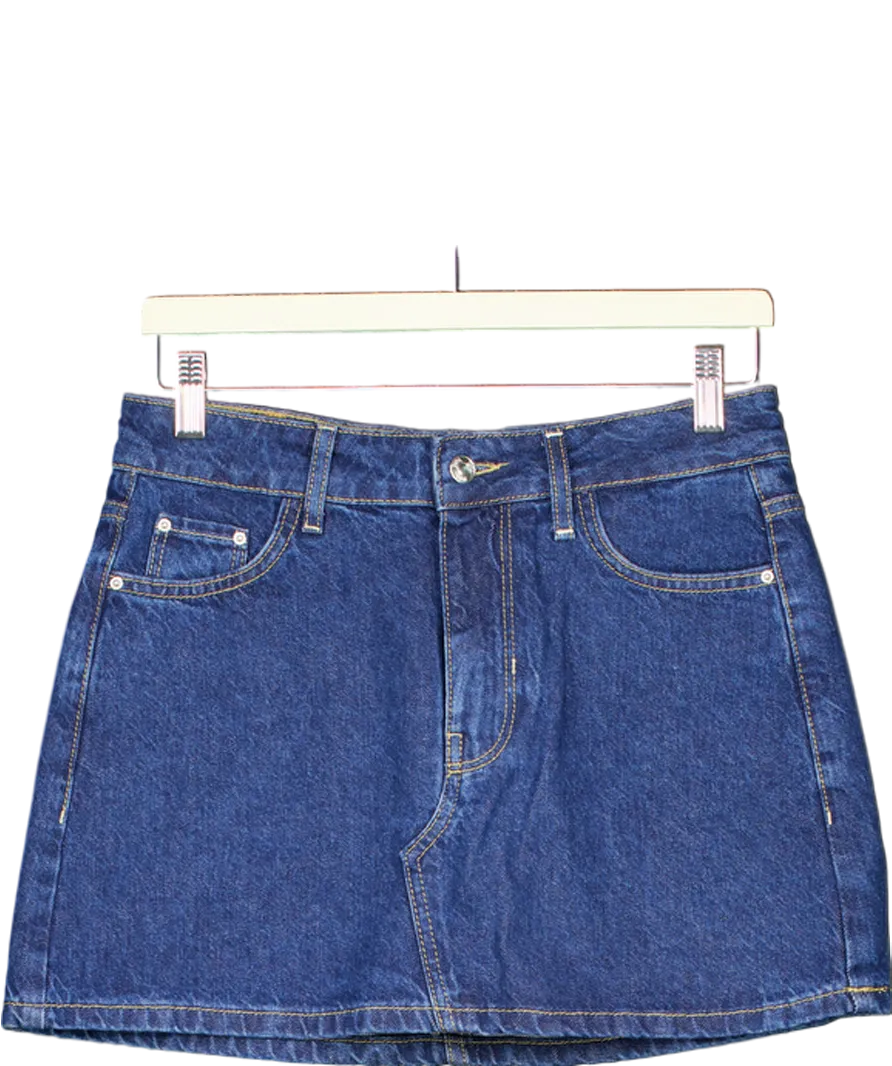 ZARA Blue Denim Skirt UK XS