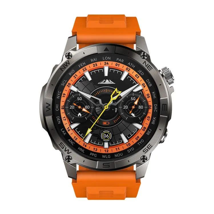 Zeblaze Stratos 2 Plus 1.43 inch Screen 3 ATM Health and Fitness GPS Smart Watch(Electric Orange)
