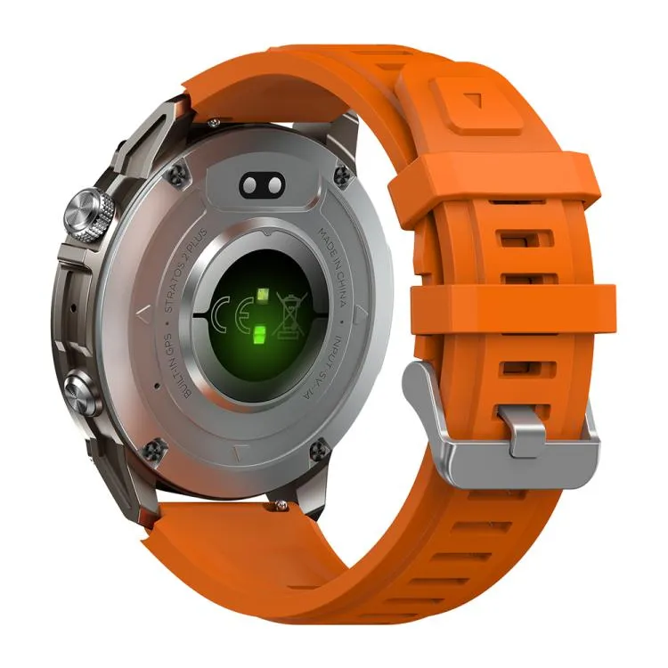 Zeblaze Stratos 2 Plus 1.43 inch Screen 3 ATM Health and Fitness GPS Smart Watch(Electric Orange)